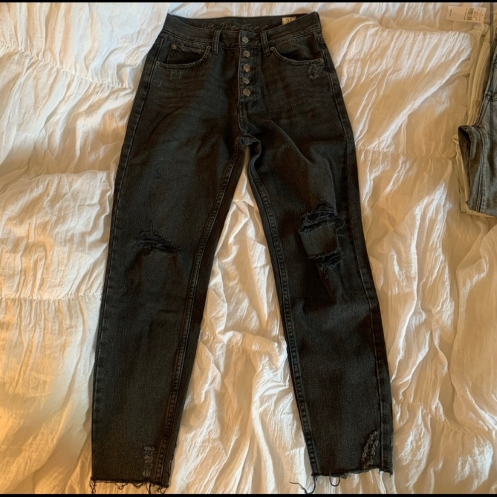 Free people high rise mom jeans - Picture 2 of 5